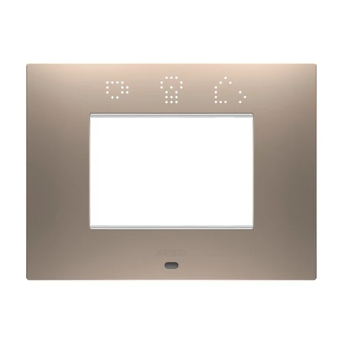 GEWISS GW16003SBR ChoruSmart EGO SMART 3-Module Decorative Frame - Pale Bronze