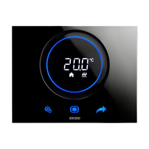 GEWISS GW16974CN ChoruSmart Thermo ICE KNX Thermostat - Black
