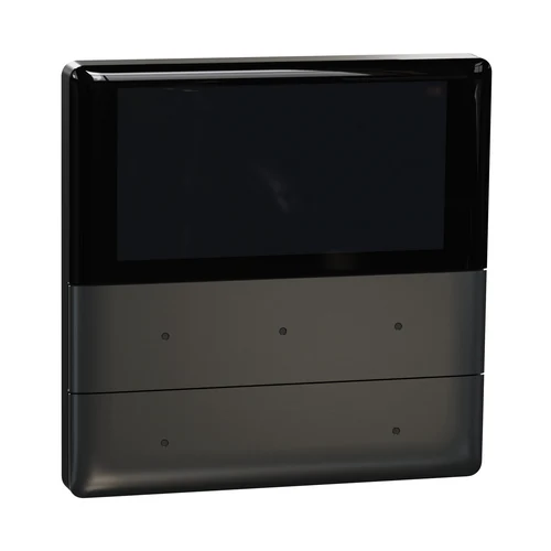 Schneider Unica X KNX Thermostat Push Button Panel - Dark Grey (NUX6212_02_DG)