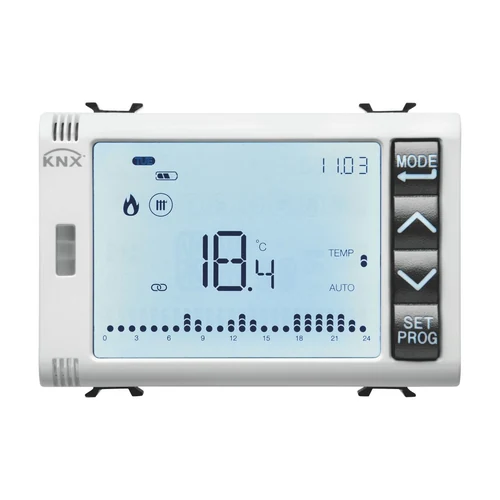 GEWISS GW10794H KNX Flush-Mounting Temperature & Humidity Chronothermostat