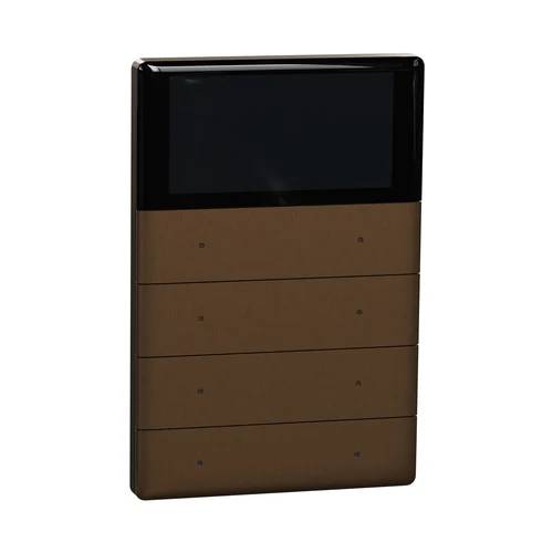 Schneider Unica KNX Thermostat with 8 Operating Buttons - Dark Bronze (NUX6214_02_DB)