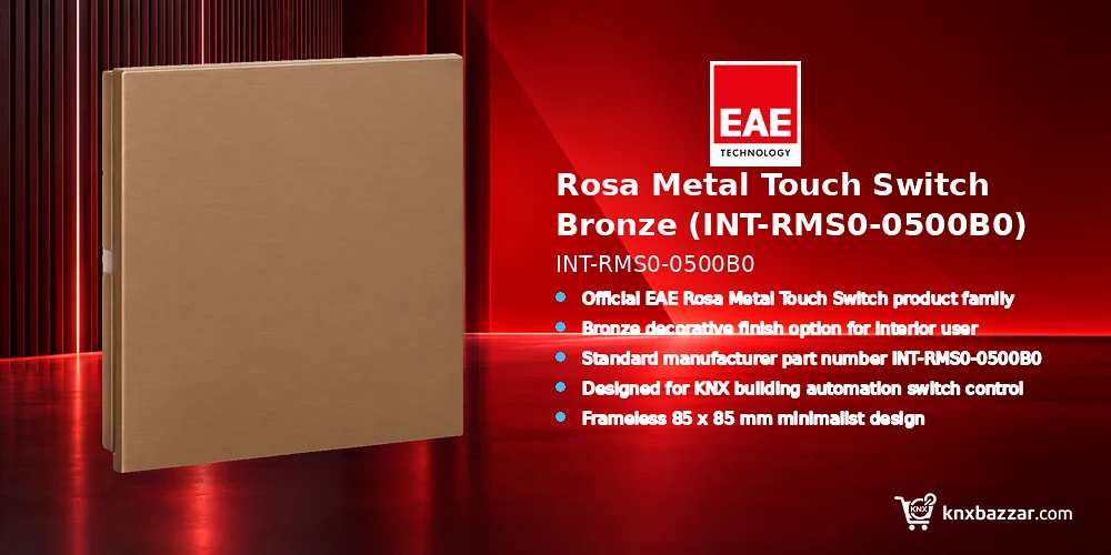 EAE INT-RMS0-0500B0 Bronze KNX Touch Switch