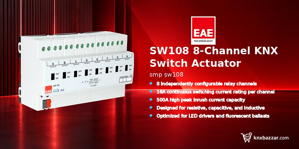EAE SW108 KNX Switch Actuator