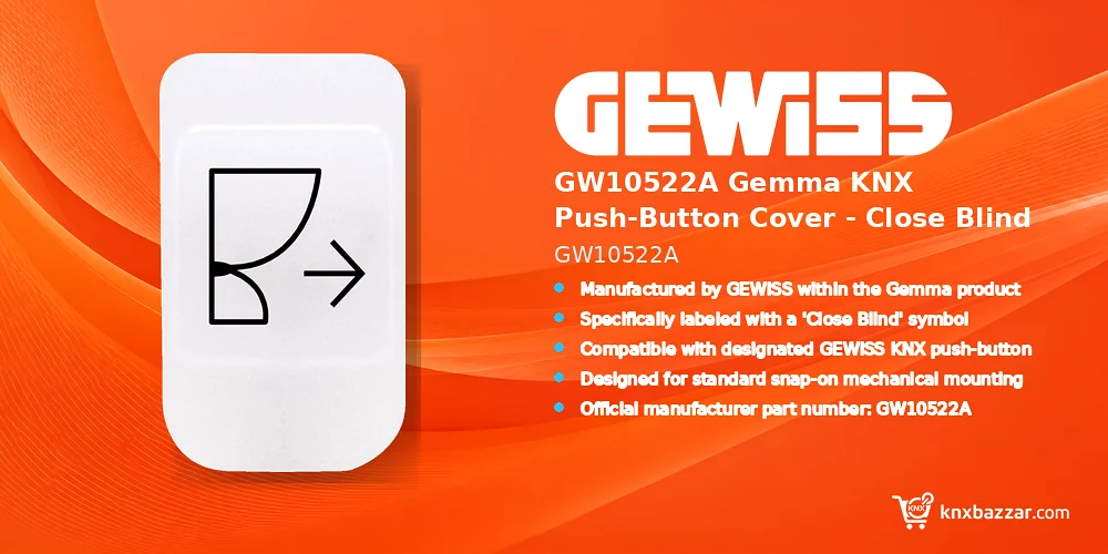 GEWISS GW10522A KNX button cover