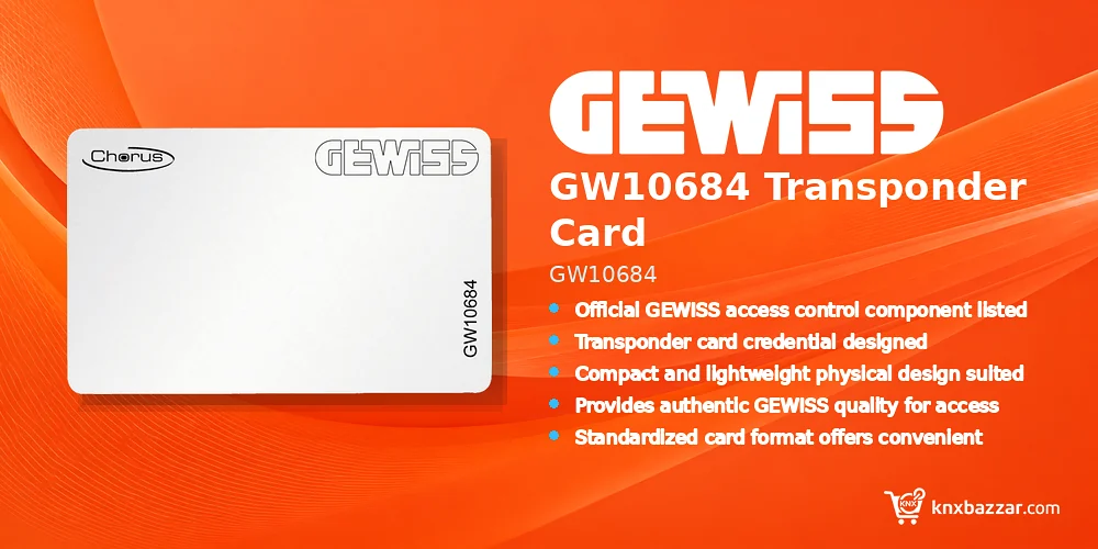 GEWISS GW10684 transponder card