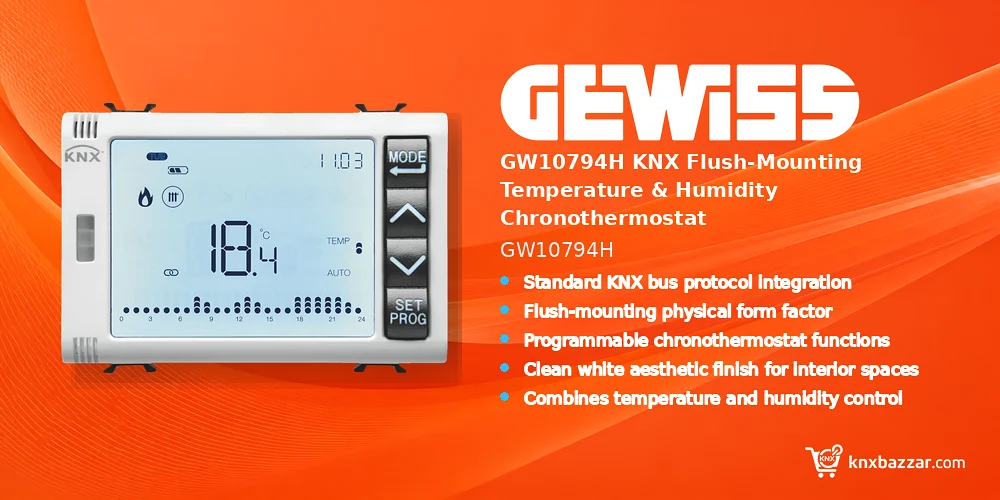 GEWISS GW10794H KNX chronothermostat