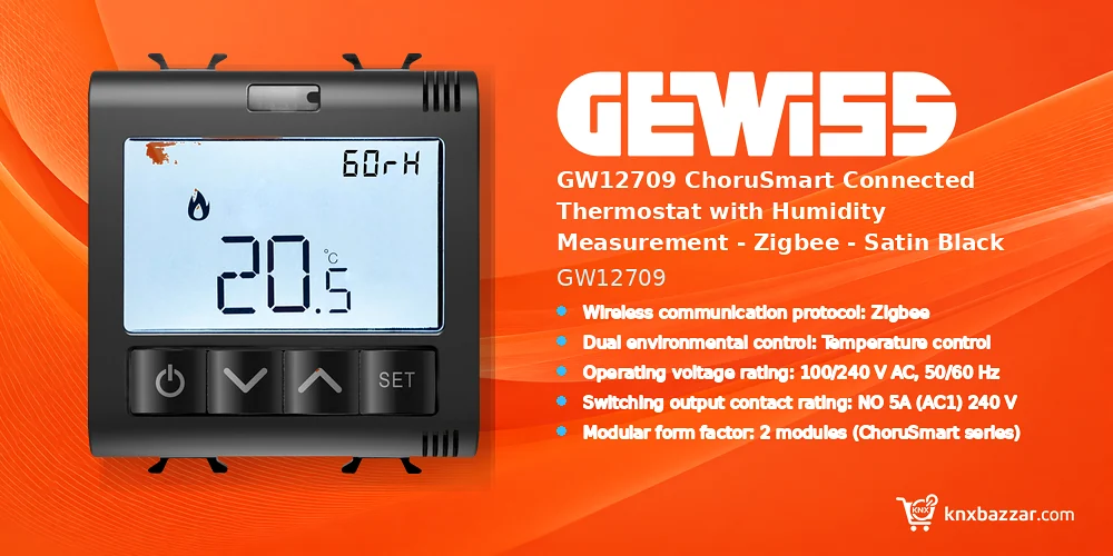 GEWISS GW12709 Zigbee thermostat