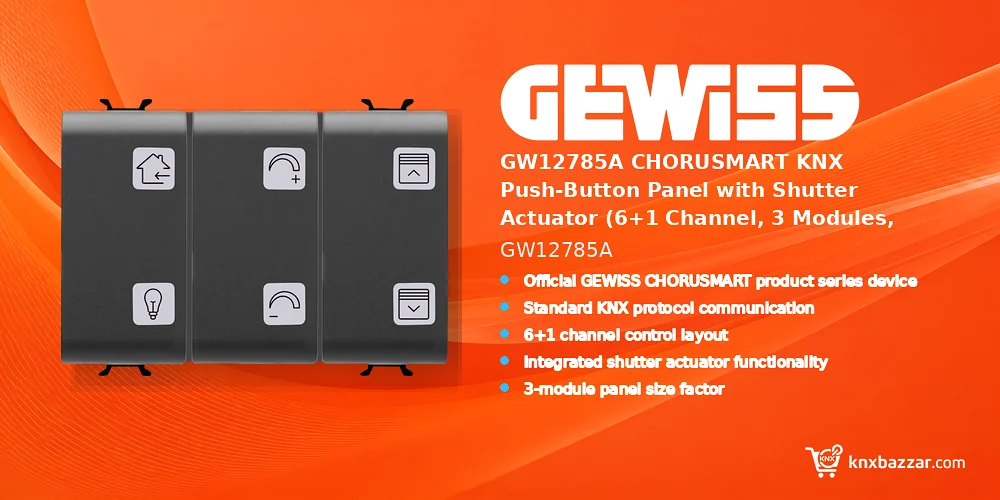 GEWISS GW12785A KNX shutter actuator