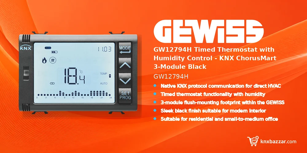 GEWISS GW12794H KNX thermostat