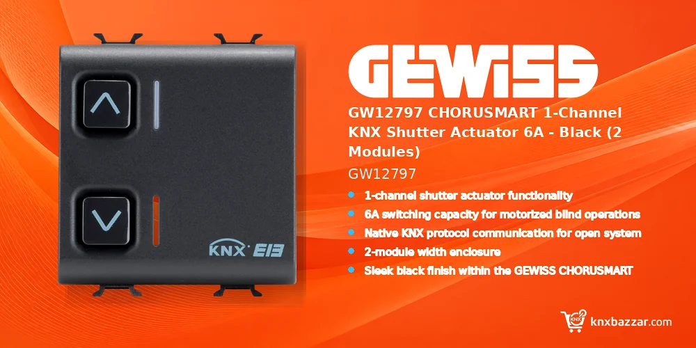 GEWISS GW12797 KNX shutter actuator