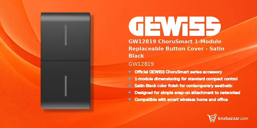 GEWISS GW12819 Satin Black Cover