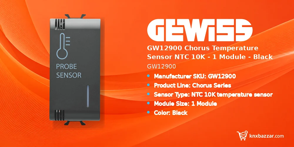 GEWISS GW12900 NTC 10K Temperature Sensor