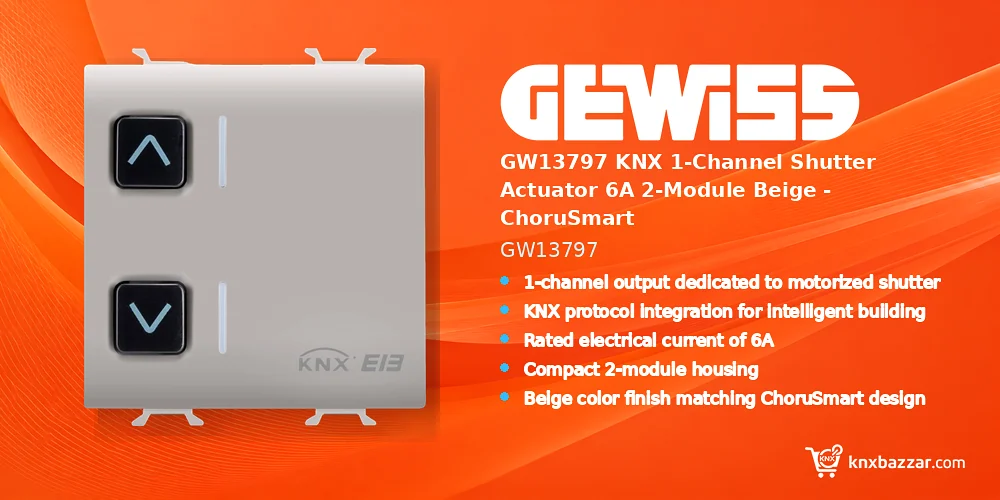 GEWISS GW13797 KNX shutter actuator