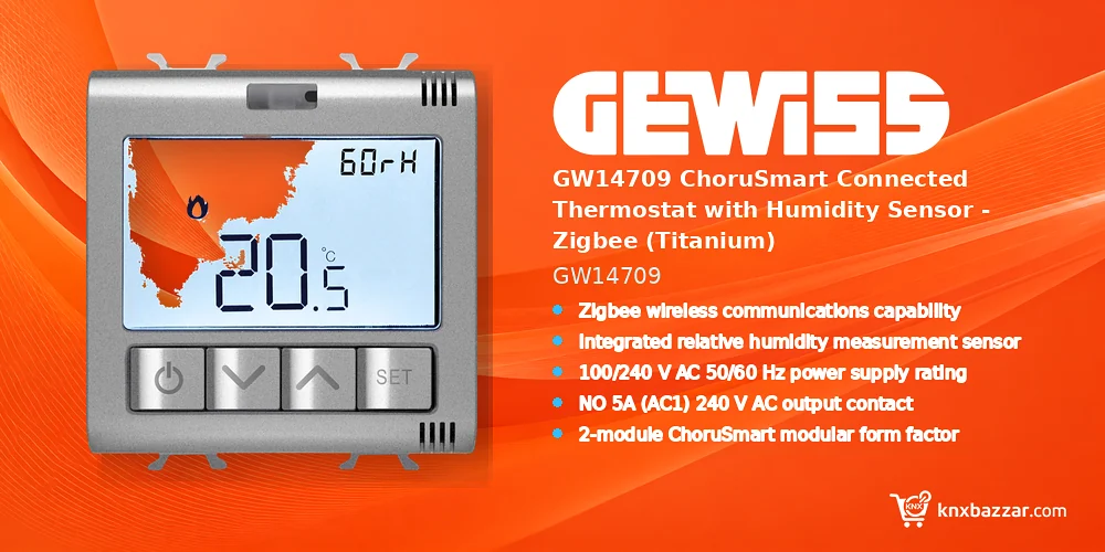 GEWISS GW14709 Zigbee Thermostat