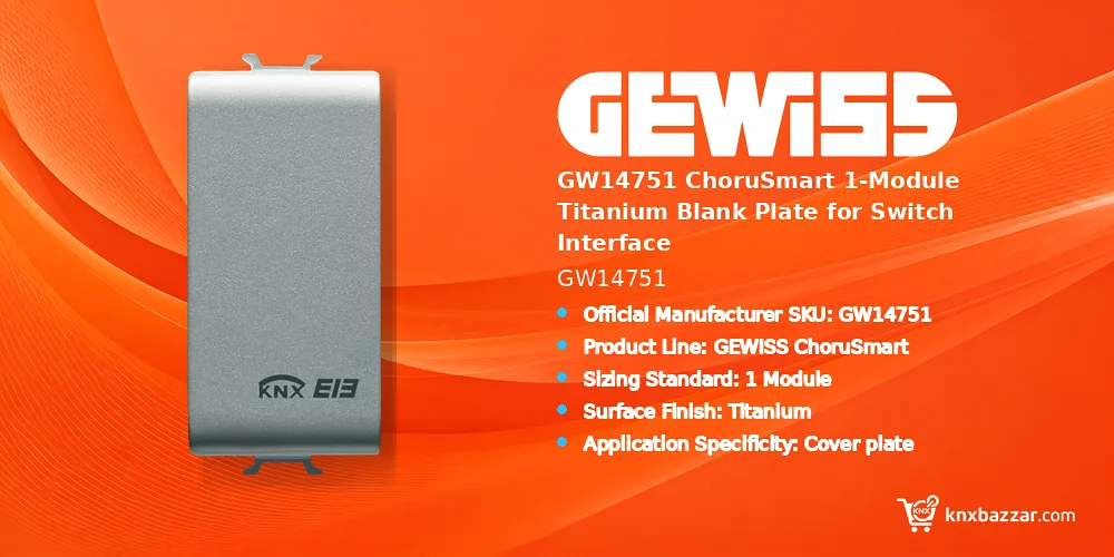 GEWISS GW14751 ChoruSmart blank plate