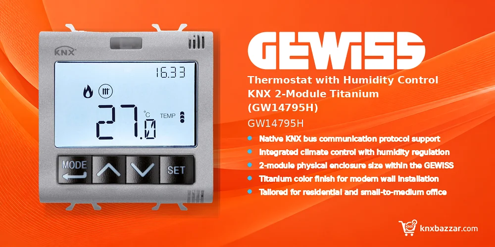 GEWISS GW14795H KNX Thermostat