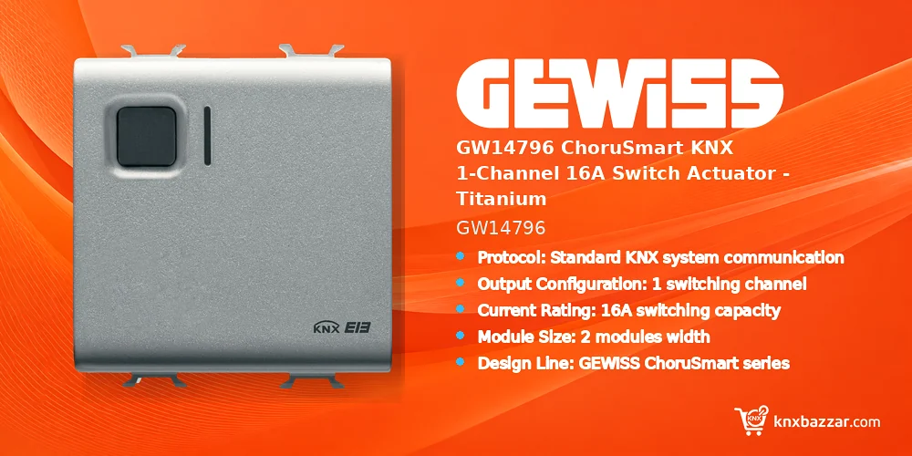 GEWISS GW14796 KNX switch actuator