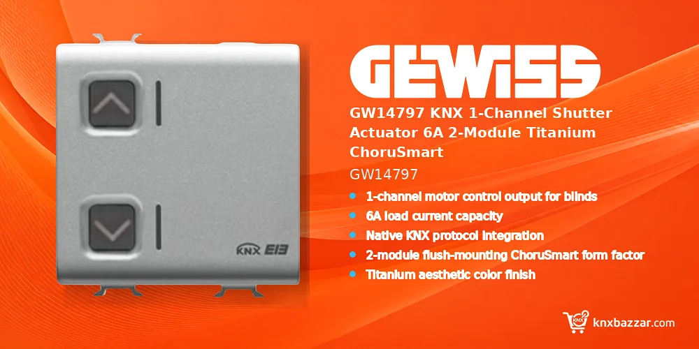 GEWISS GW14797 KNX shutter actuator