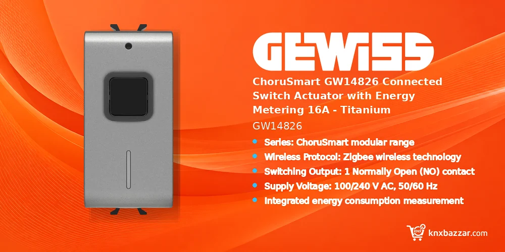 GEWISS GW14826 Zigbee switch actuator
