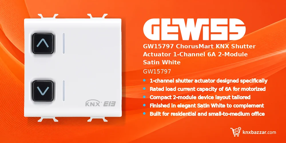 GEWISS GW15797 KNX shutter actuator