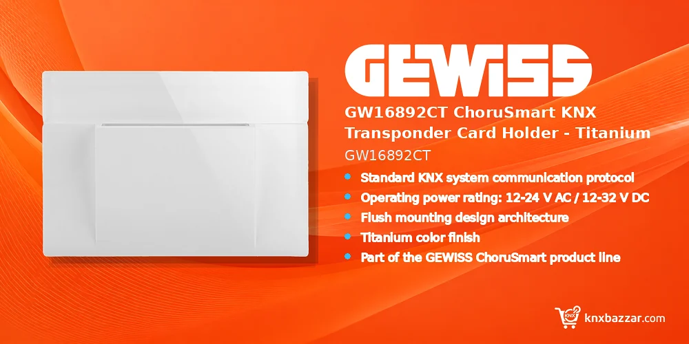 GEWISS GW16892CT KNX card holder