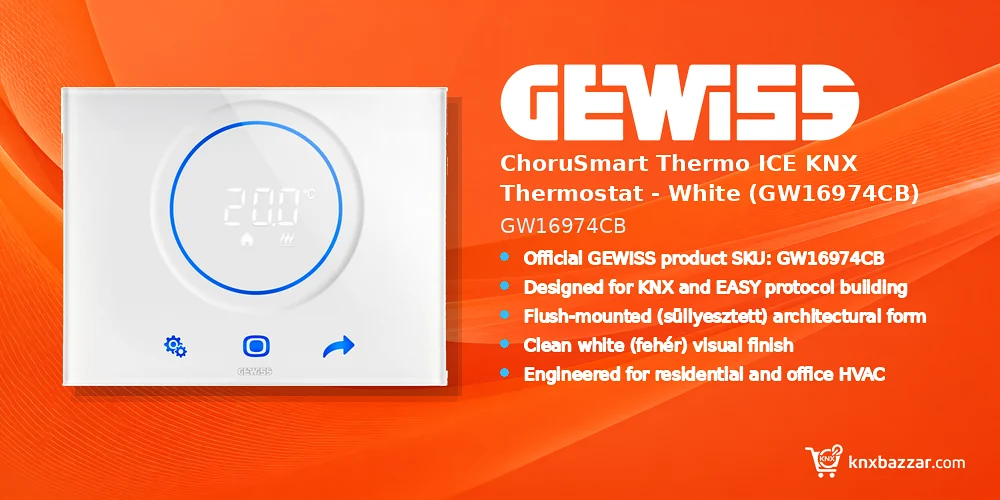GEWISS GW16974CB KNX thermostat