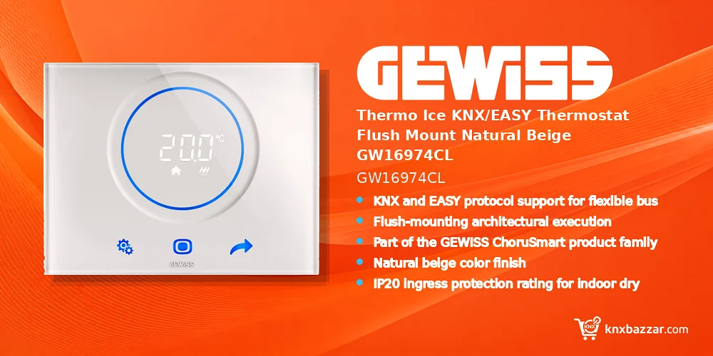 GEWISS GW16974CL KNX Thermostat