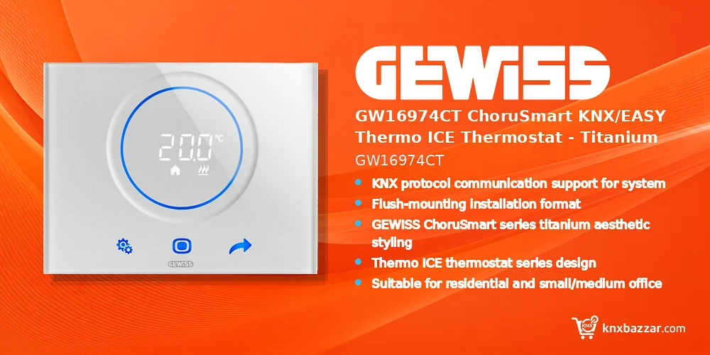 GEWISS GW16974CT KNX thermostat