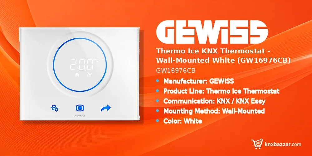 GEWISS GW16976CB KNX Thermostat