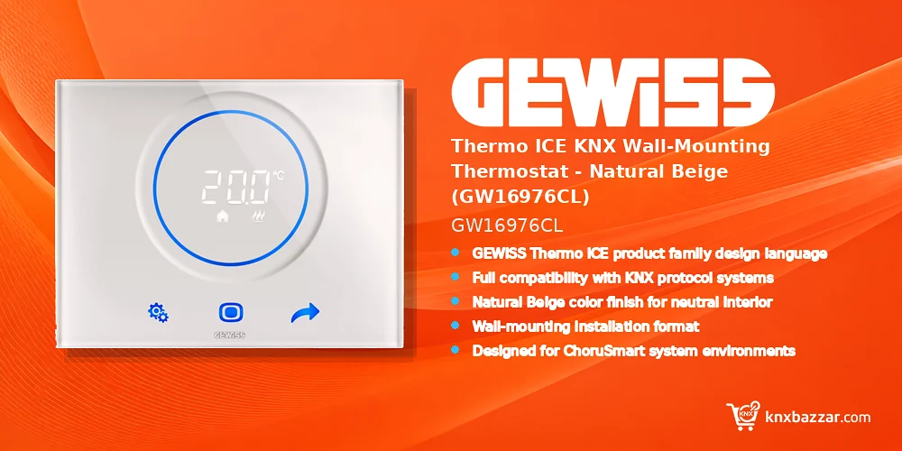 GEWISS GW16976CL KNX Thermostat