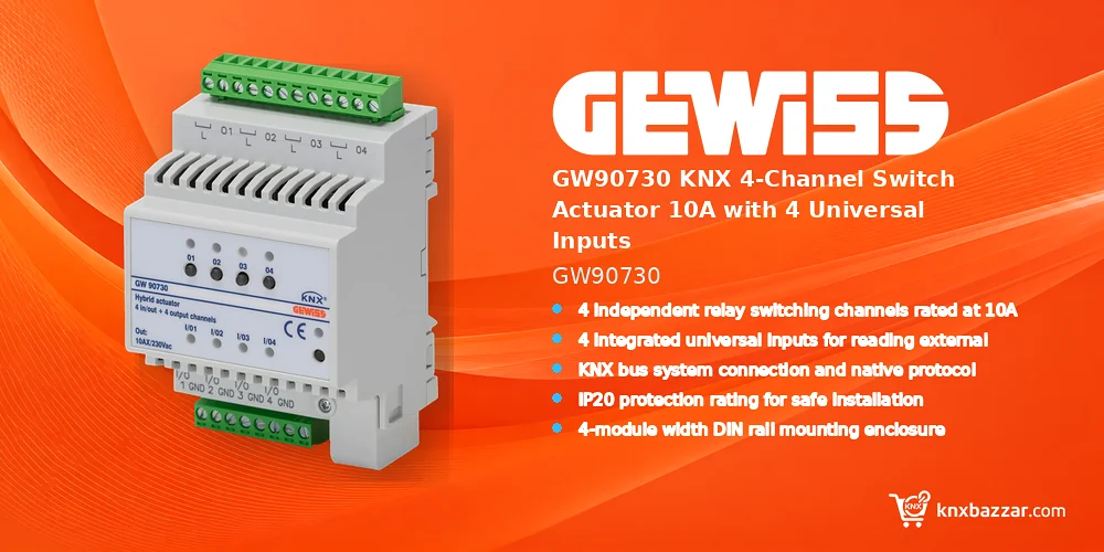 GEWISS GW90730 KNX Switch Actuator