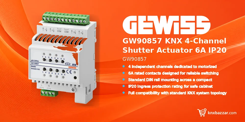 GEWISS GW90857 KNX shutter actuator