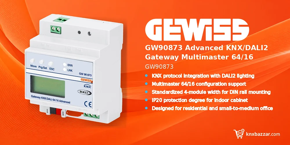 GEWISS GW90873 KNX DALI2 Gateway