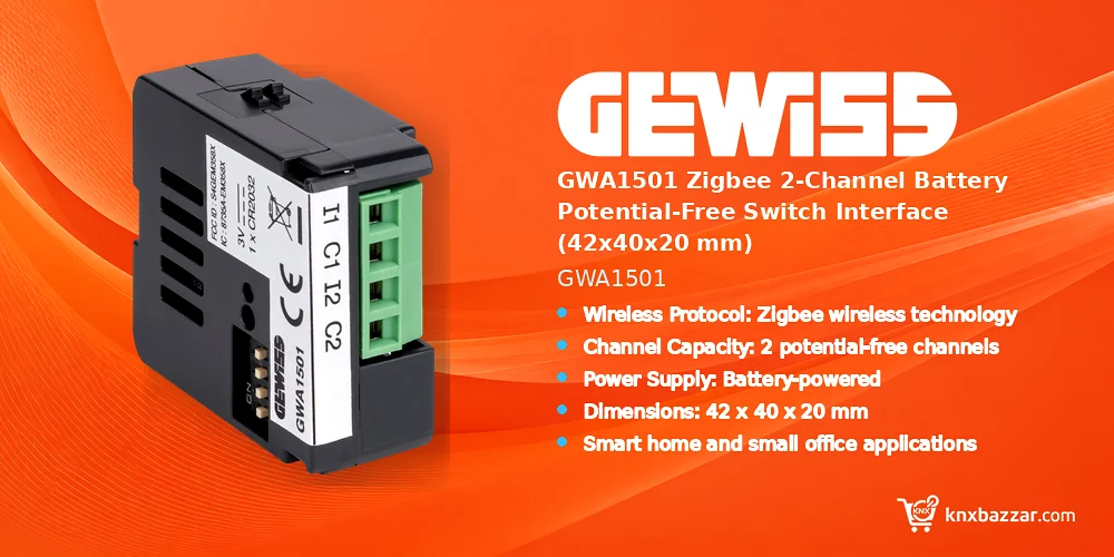 GEWISS GWA1501 Zigbee switch interface