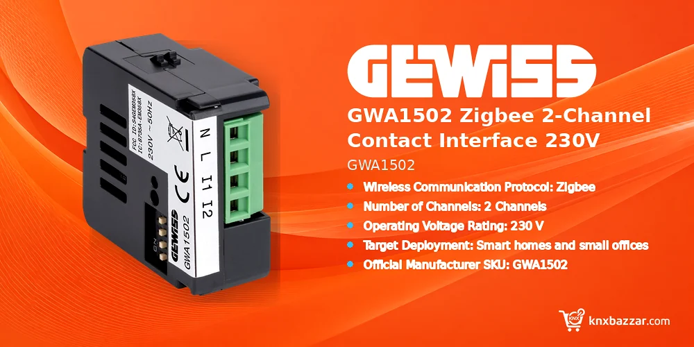 GEWISS GWA1502 Zigbee contact interface