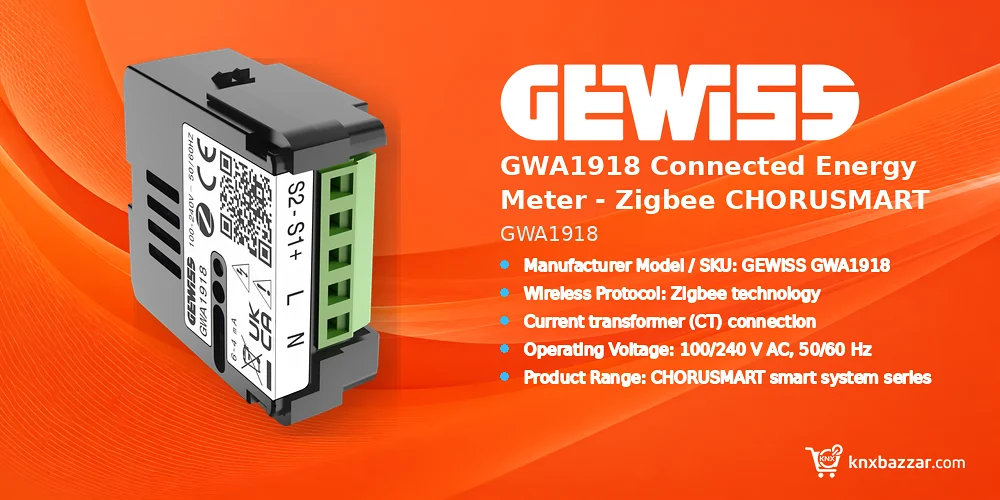 GEWISS GWA1918 Zigbee Energy Meter
