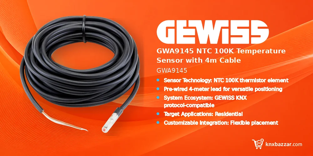 GEWISS GWA9145 NTC 100K temperature sensor