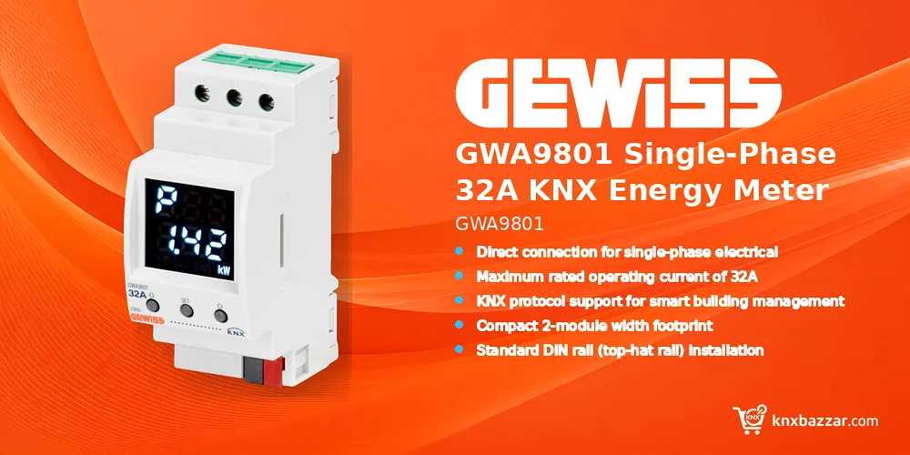 GEWISS GWA9801 KNX energy meter