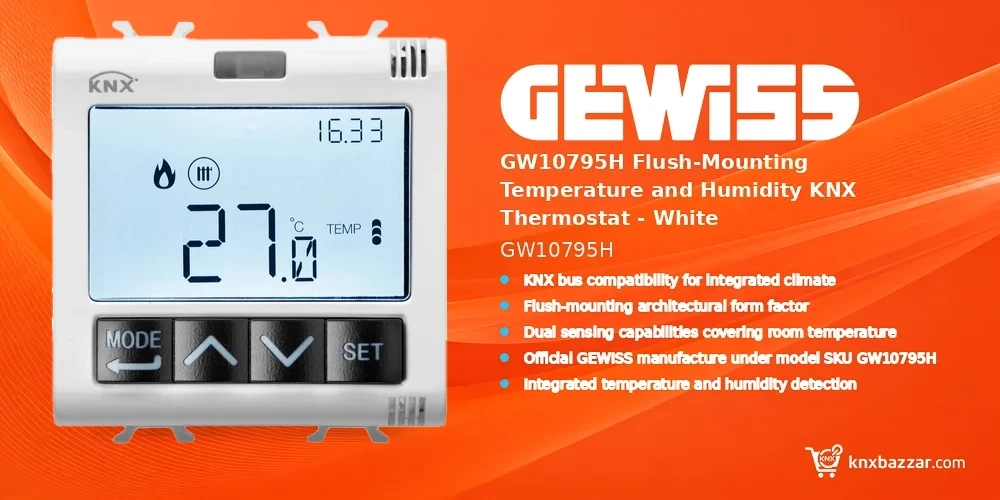 GEWISS GW10795H KNX Thermostat