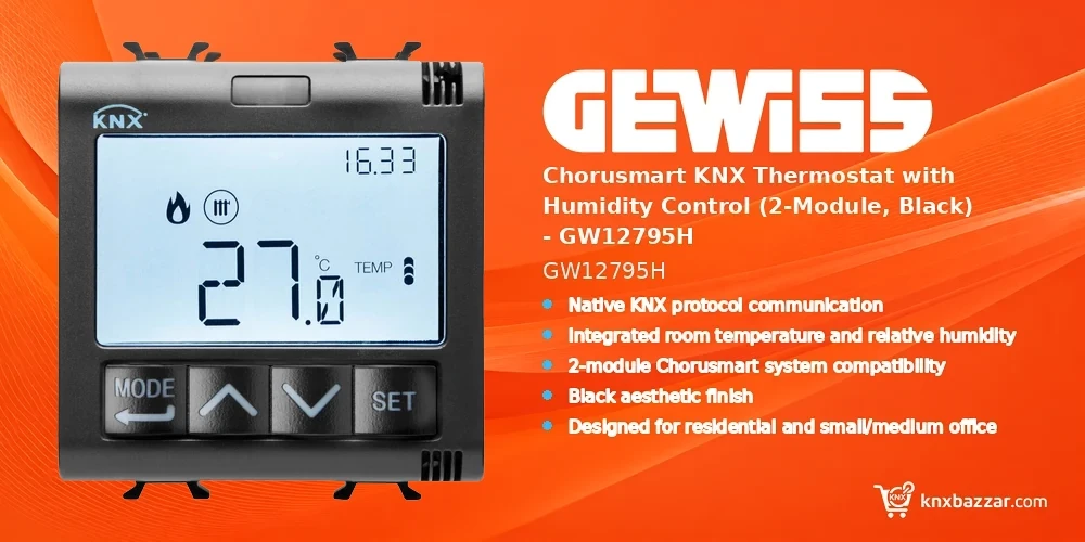 GEWISS GW12795H KNX Thermostat