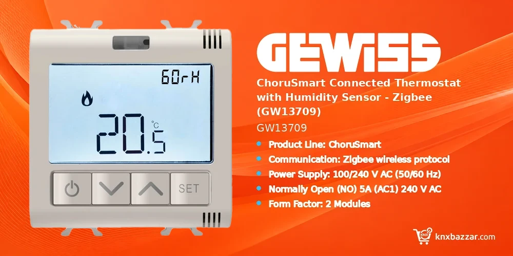 GEWISS GW13709 Zigbee thermostat