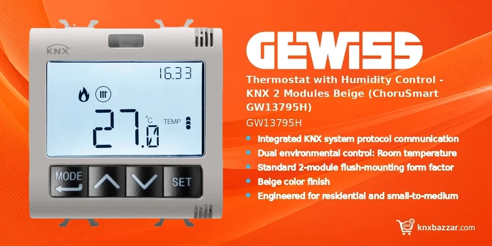 GEWISS GW13795H KNX Thermostat