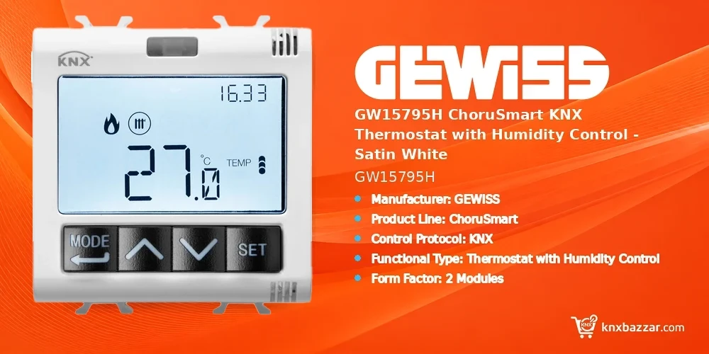 GEWISS GW15795H KNX Thermostat