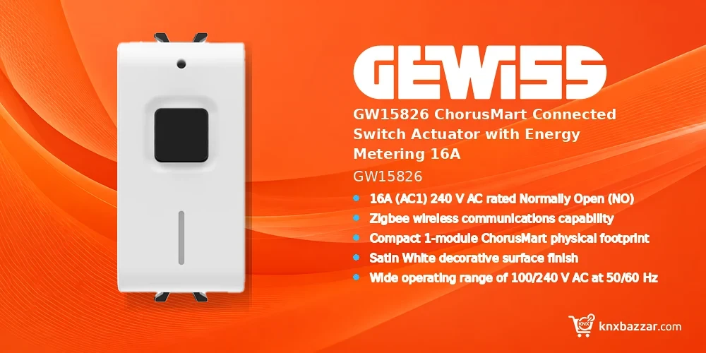 GEWISS GW15826 Zigbee Switch Actuator