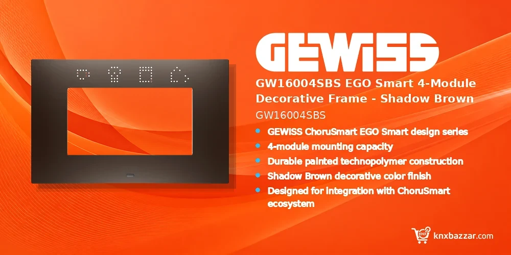 GEWISS GW16004SBS 4-module frame
