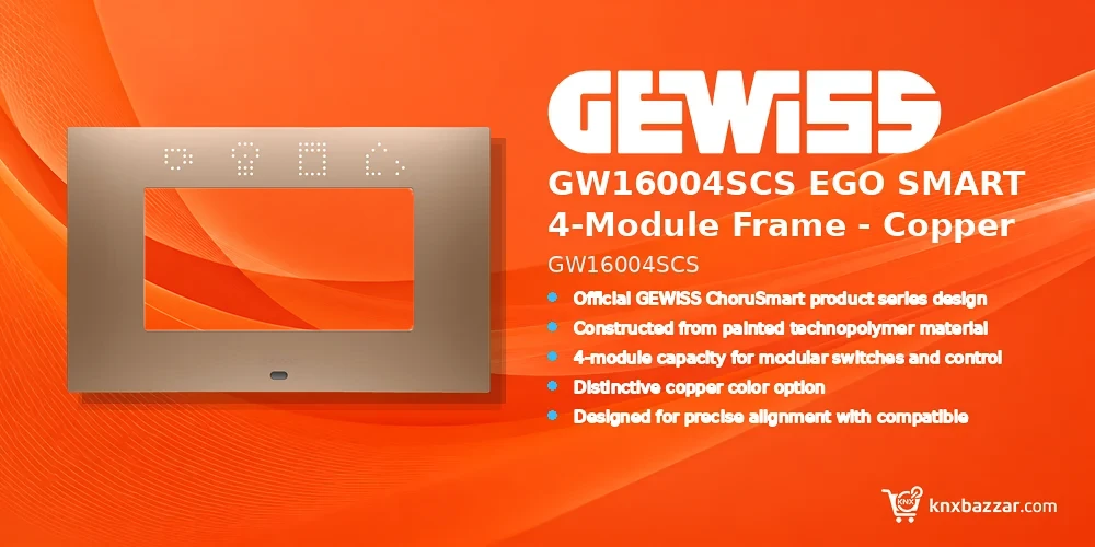 GEWISS GW16004SCS 4-module frame