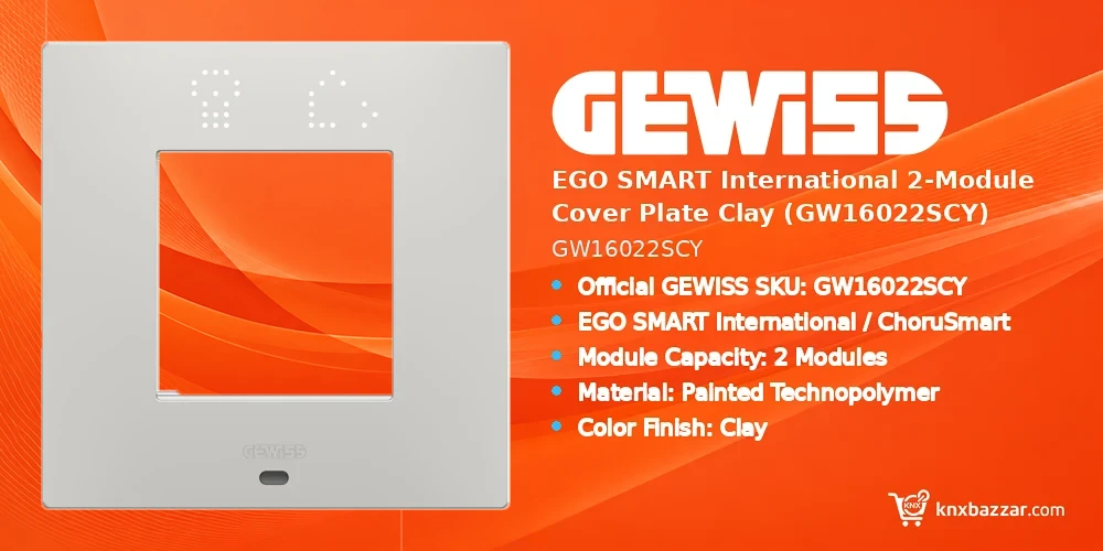 GEWISS GW16022SCY EGO SMART cover plate
