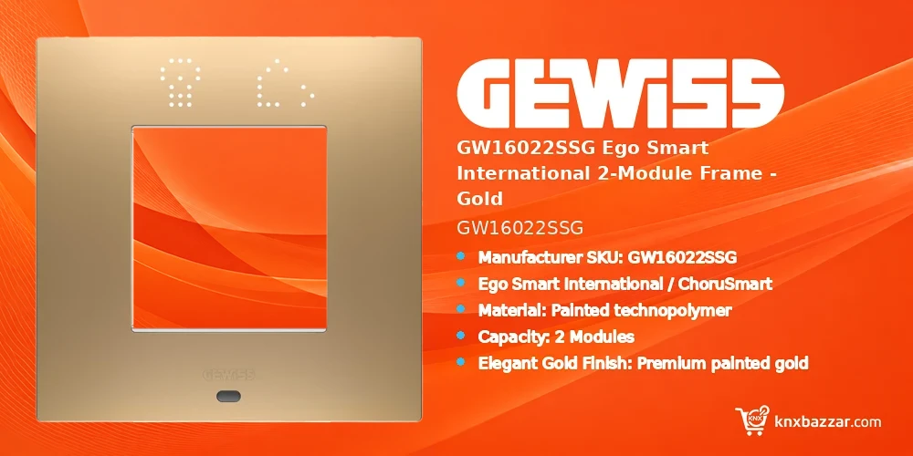 GEWISS GW16022SSG 2-module frame
