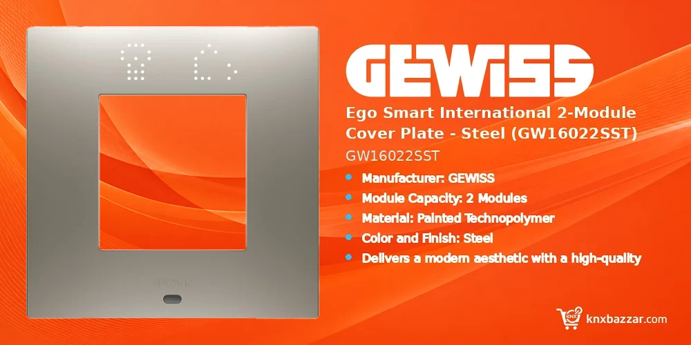GEWISS GW16022SST cover plate