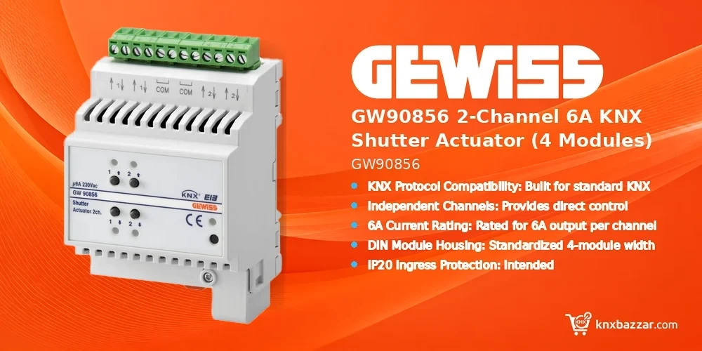 GEWISS GW90856 KNX shutter actuator